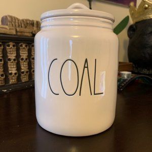 BRAND NEW Rae Dunn Coal Canister, Cookie Container, Funny Cookie Jar, Cookie Jar